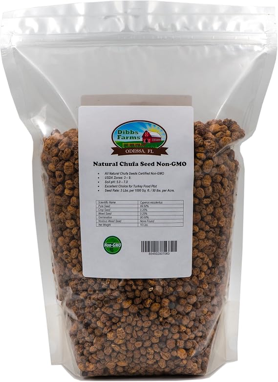Natural Chufa Seeds | Tiger Nuts (Non-GMO) - 10 Lbs.