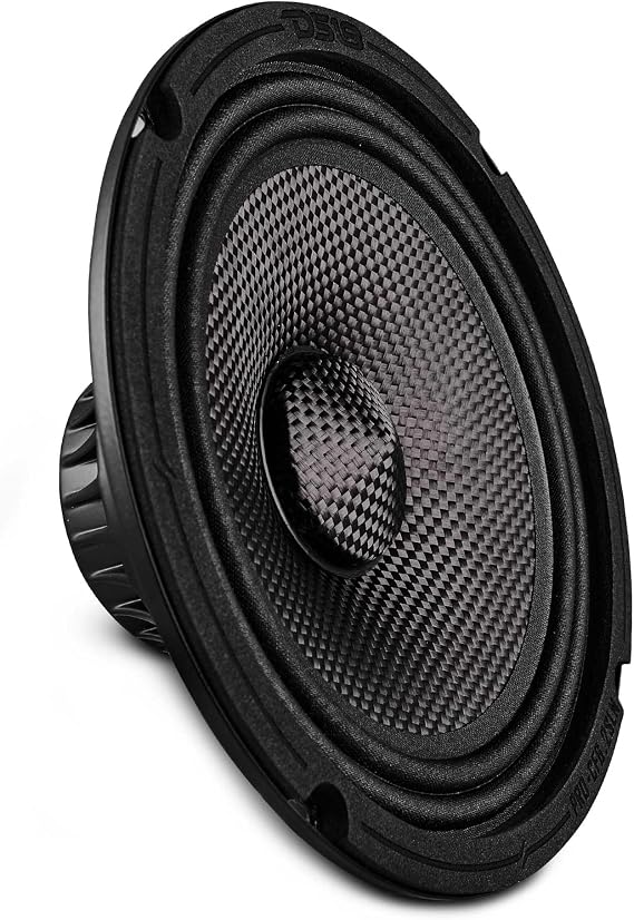 DS18 PRO-CF6.2SLN 6.5 Slim Motorcycle & Motorsports Loudspeaker with Water Resistant Carbon Fiber Cone | 2-Ohm 150W RMS - Shallow Speaker for Motorcycles