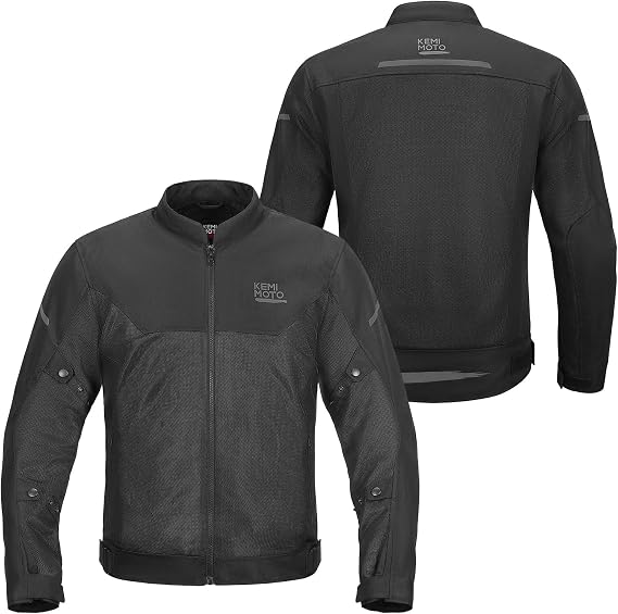 KEMIMOTO Motorcycle Summer Mesh Jacket for Men Lightweight with CE Armors