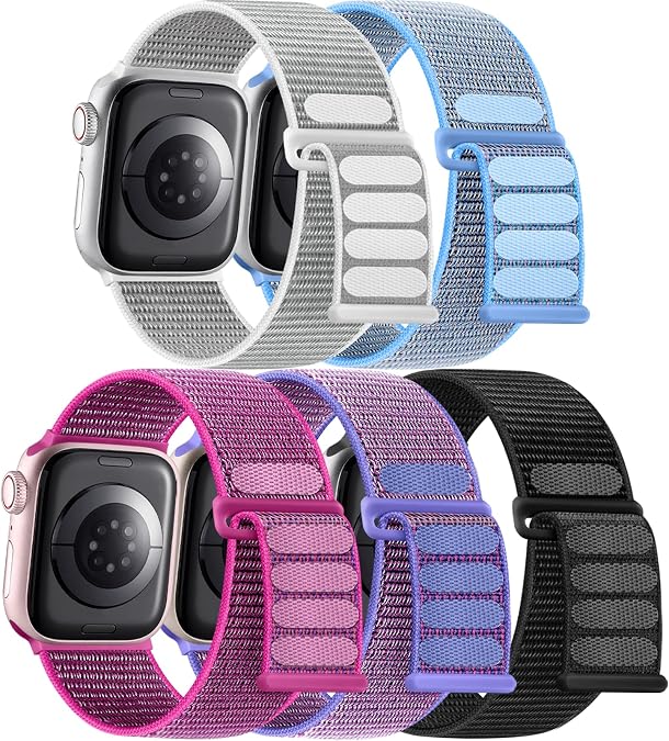 Maledan Band Compatible with Apple Watch Band 38mm 40mm 41mm 42mm 44mm 45mm 49mm Men Women, Sport Elastic Nylon Replacement Wristband for Apple iWatch Series 11 10 9 8 7 6 5 4 3 SE Ultra 2