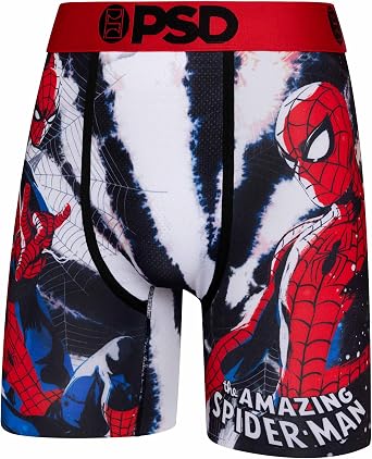 PSD Mens Spiderman Boxer Briefs, Multi, XL