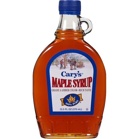 Cary's Pure Maple Syrup, Grade A Amber, 12.5 fl oz