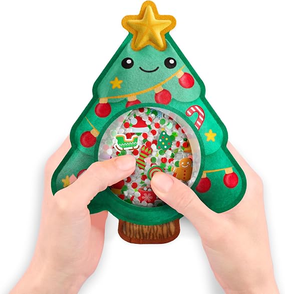 Vango BIZYBOO - Christmas Tree Seek & Find Plush Travel Toy for Kids 2+