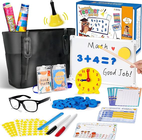 Alritz Pretend Play Teacher Set with Bag Classroom Education Ages 6+