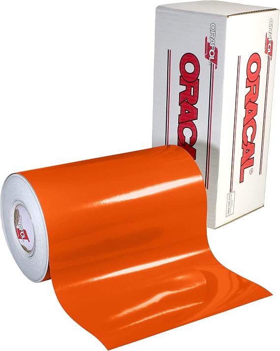 Oracal 651 Glossy Permanent Vinyl 12 Inch x 6 Feet - Orange