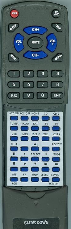 Replacement Remote for McIntosh MHT100, HR044