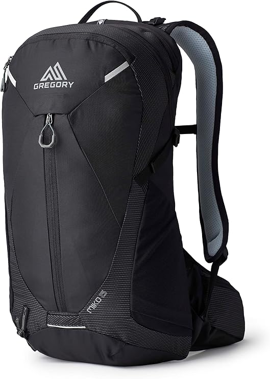 Gregory Miko 15L Day Hiking Backpack, One Size Fits All, Optic Black