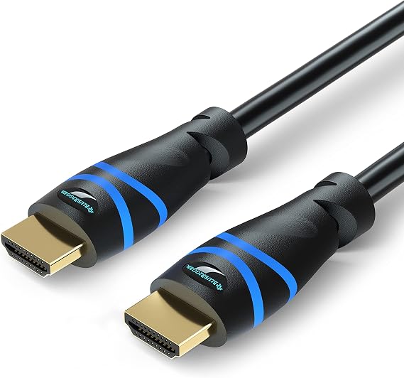 BlueRigger 8K HDMI Cable 10 FT - (8K 60Hz, 4K 120Hz, 48Gbps HDMI Cord)