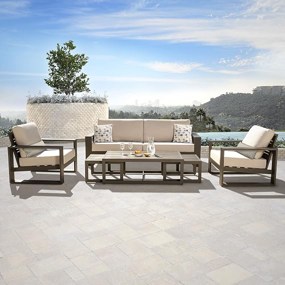 Abbyson Living Torren 6-pc Seating Set, Beige