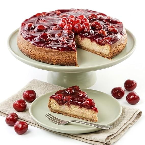 ANDY ANAND CHOCOLATIER Andy Anand Chocolate Cherry Cheesecake 9"" with Real Chocolate Truffles, Made Traditionally for Luxurious Creaminess (2.8 lbs)