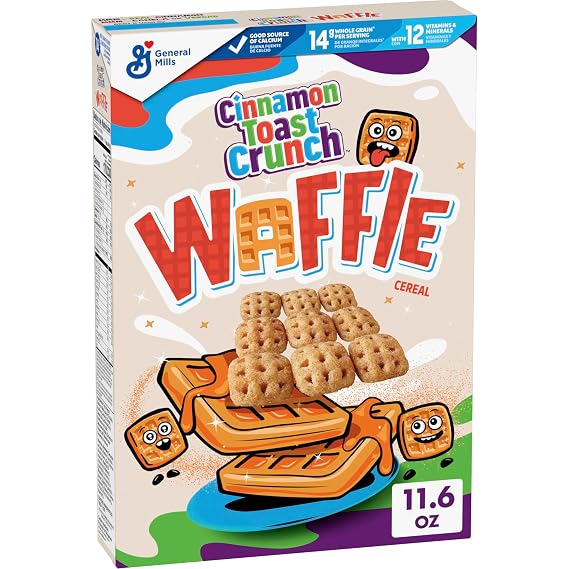 Cinnamon Toast Crunch Waffle Breakfast Cereal, 11.6 oz