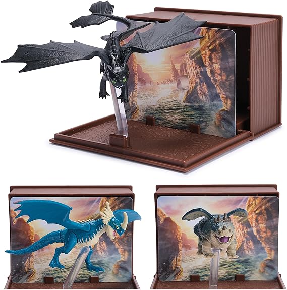 Dreamworks Dragons Book of Dragons Multi-Pack, 3 Dragon Figures