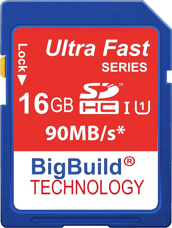 16GB SDHC Memory Card for Nikon Z6, Z6III, Z7, Zf Cameras