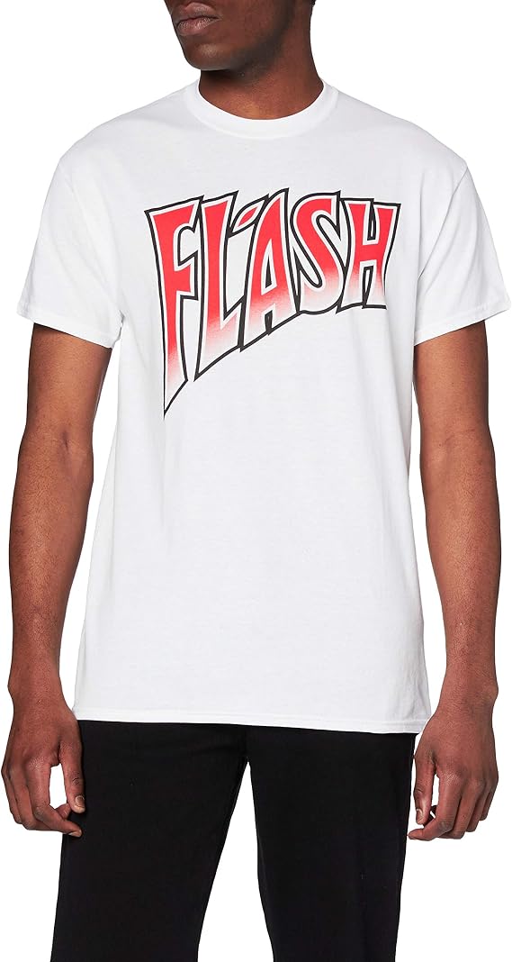Queen Men's Flash Gordon Short Sleeve T-shirt, White,medium