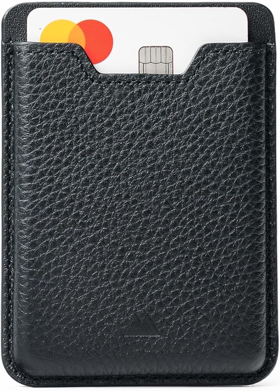 Mous Magnetic Wallet for iPhone 12-17 - Black Leather