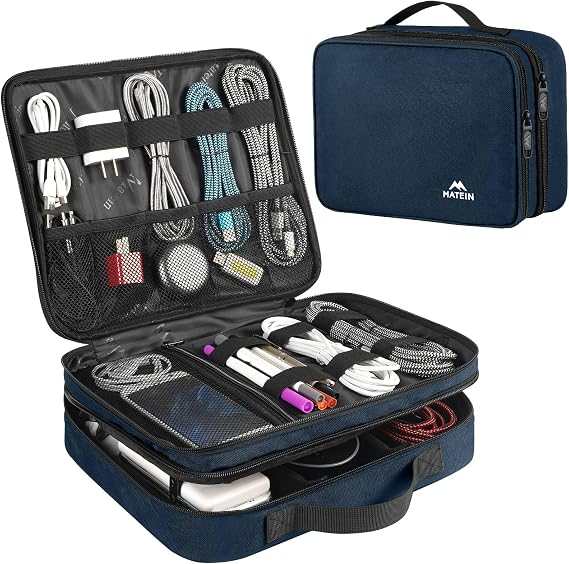 MATEIN Cord Organizer Travel for Men, Large Travel Accessories Changer Case