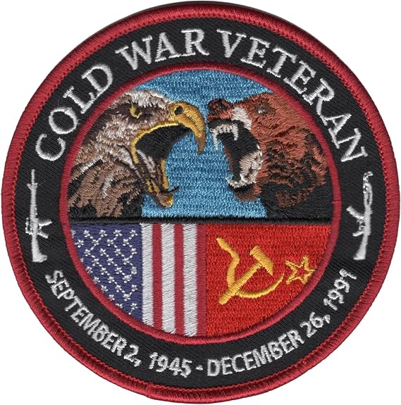Popular Patch Cold War Veteran Patch (1945-1991) Historical Embroidered Collectible Novelty Patches to Honor United States Tactical Forces - Iron-On or Sew-On Application