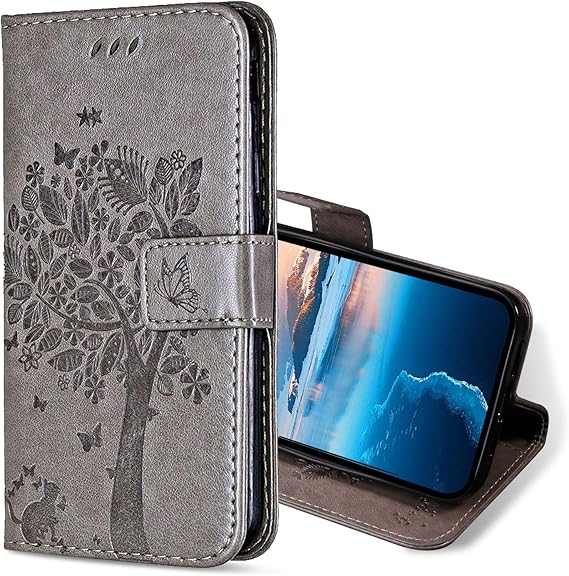 KANVOOS Mobile Phone Case for Huawei Mate 10 Lite PU Leather Protective Case with Card Slot Flip Case Foldable Shockproof Case for Huawei Mate 10 Lite