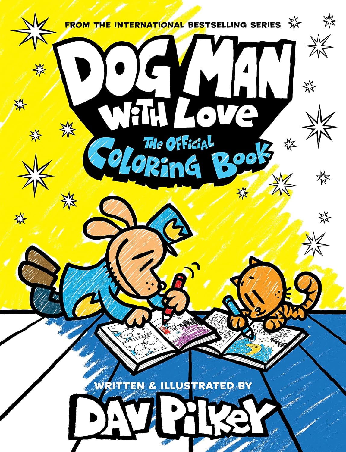 Dog Man with Love: The Official Coloring Book Paperback Coloring Book, August 1, 2023
