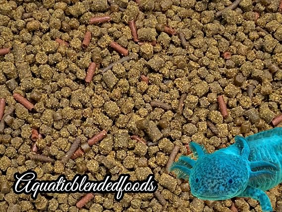 Axolotl Food Mix, Soft BITS & Mini Sticks,Bloodworm,Earthworm,Krill,A284 (5oz)