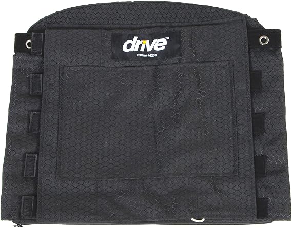 Drive Medical Adjustable Tension Back Cushion, Black, 16"21" Wheelchairs