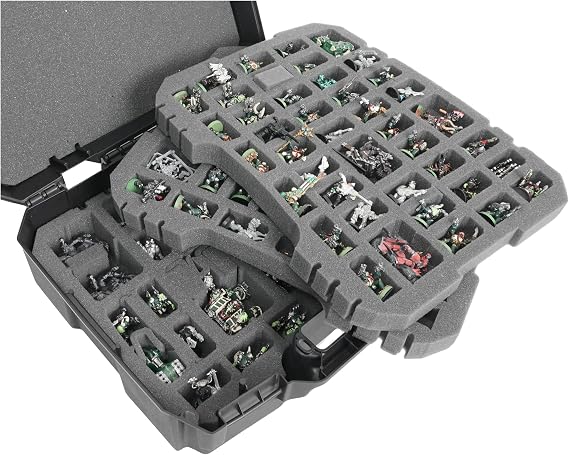 Case Club 134+ Miniature Figure Case - Fits Warhammer 40K & DND