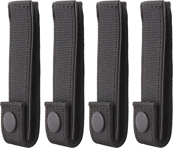 MOLLE Straps with Snaps for Backpack - MOLLE Attachment Straps - MOLLE Webbing Accessories - MOLLE connectors - MOLLE Pack Straps - Tactical Strap Connectors