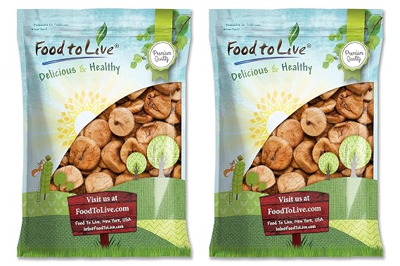 Food to Live Turkish Smyrna Figs, 14 Pounds Sun-Dried, Unsulfured, Unsweetened, Kosher, Vegan, Bulk. Soft Chewy Texture. Dried Fruit Snack. Rich in Fiber, Potassium. Great for Baking, Yogurt.