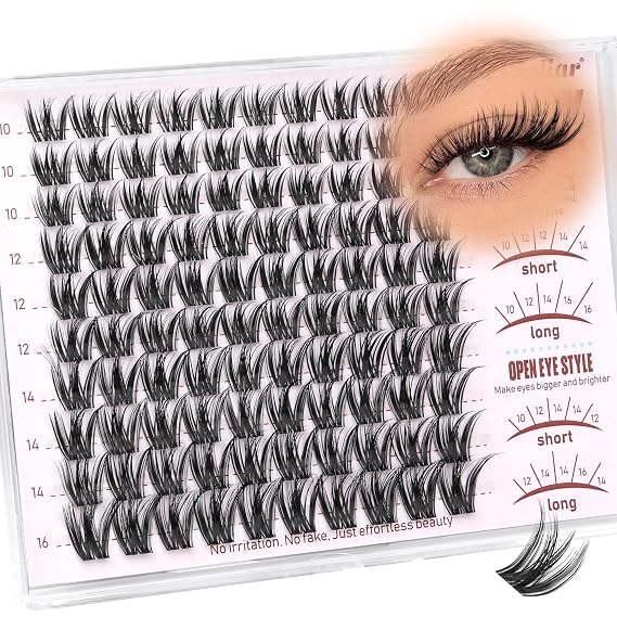calphdiar Eyelash Clusters Wispy Lash Clusters DIY Eyelash Extensions