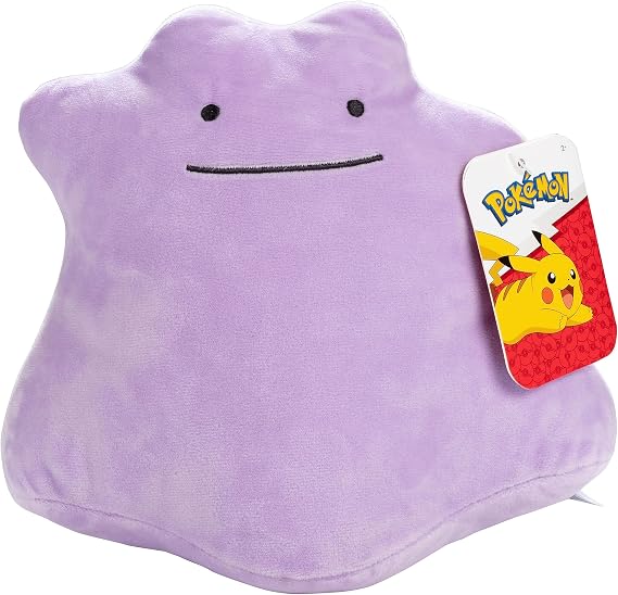 Pokemon 8" Ditto Plush - Officially Licensed - Authentic Stuffed Animal Toy Figure - Gift for Kids, Boys, Girls - 2+