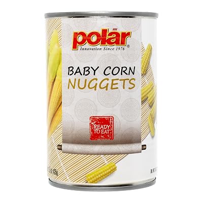 MW Polar Canned Vegetables, Baby Corn Nuggets, 15 Oz Pack Of 12
