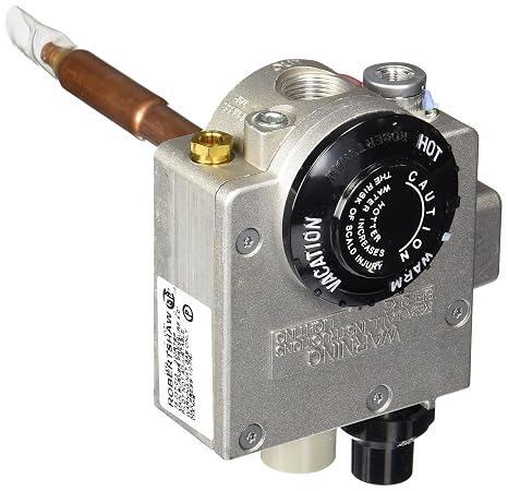 Robertshaw 17002704 Natural Gas Water Heater Thermostat, 1.375-inch Shank, 4-inch Water Connector