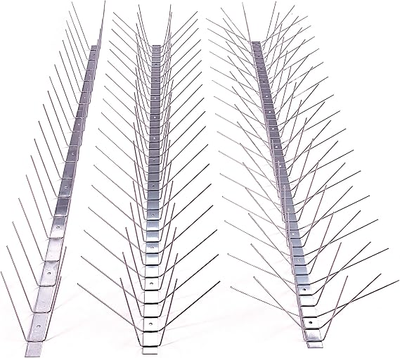 Bird Barrier Dura-Spike Stainless Steel Bird Spikes - Xtra Wide 8" 24 Ft