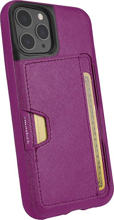 Smartish iPhone 11 Pro Wallet Case Card Holder, Wallet Slayer V2, Purple