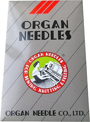 Genuine Organ Embroidery Sewing Needle hax130ebbr hax130eb, Flat Shank #14