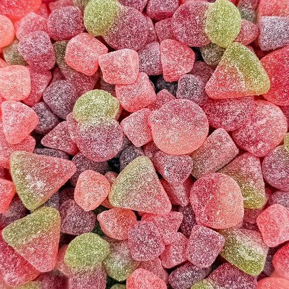 Sour Fruit Jelly Candy Mix, Dye Free Candy, Vegan Gummies, 1 Lb Bag